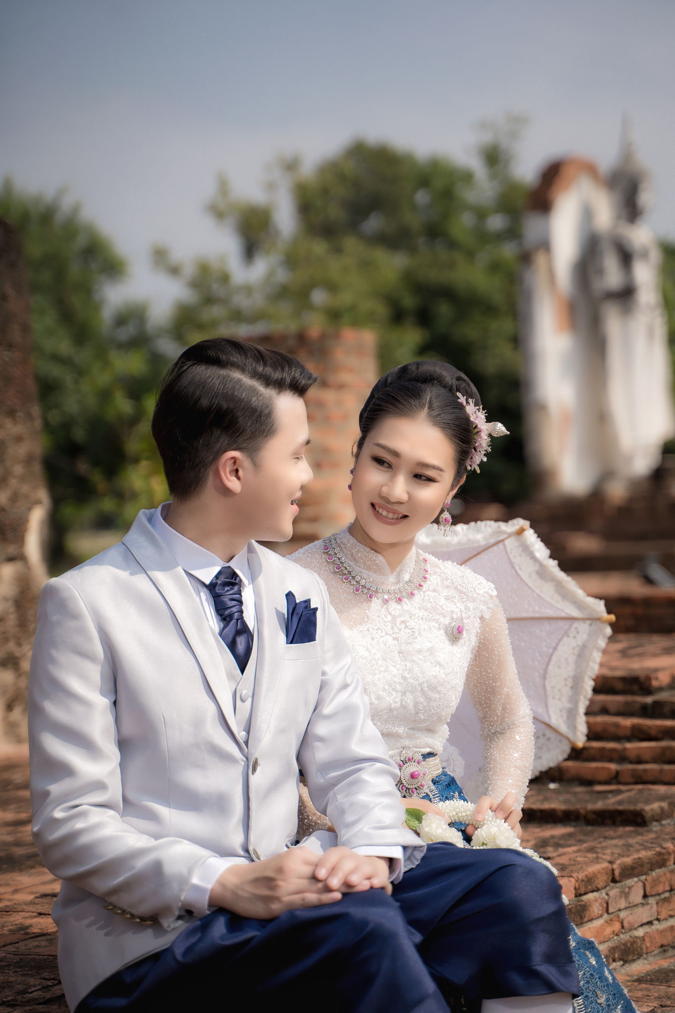 ถ่ายพรีเวดดิ้งพรีเวดดิ้ง คุณขวัญ & คุณโป๊ด — พระราชวังจันทน์ 2